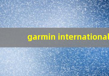 garmin international